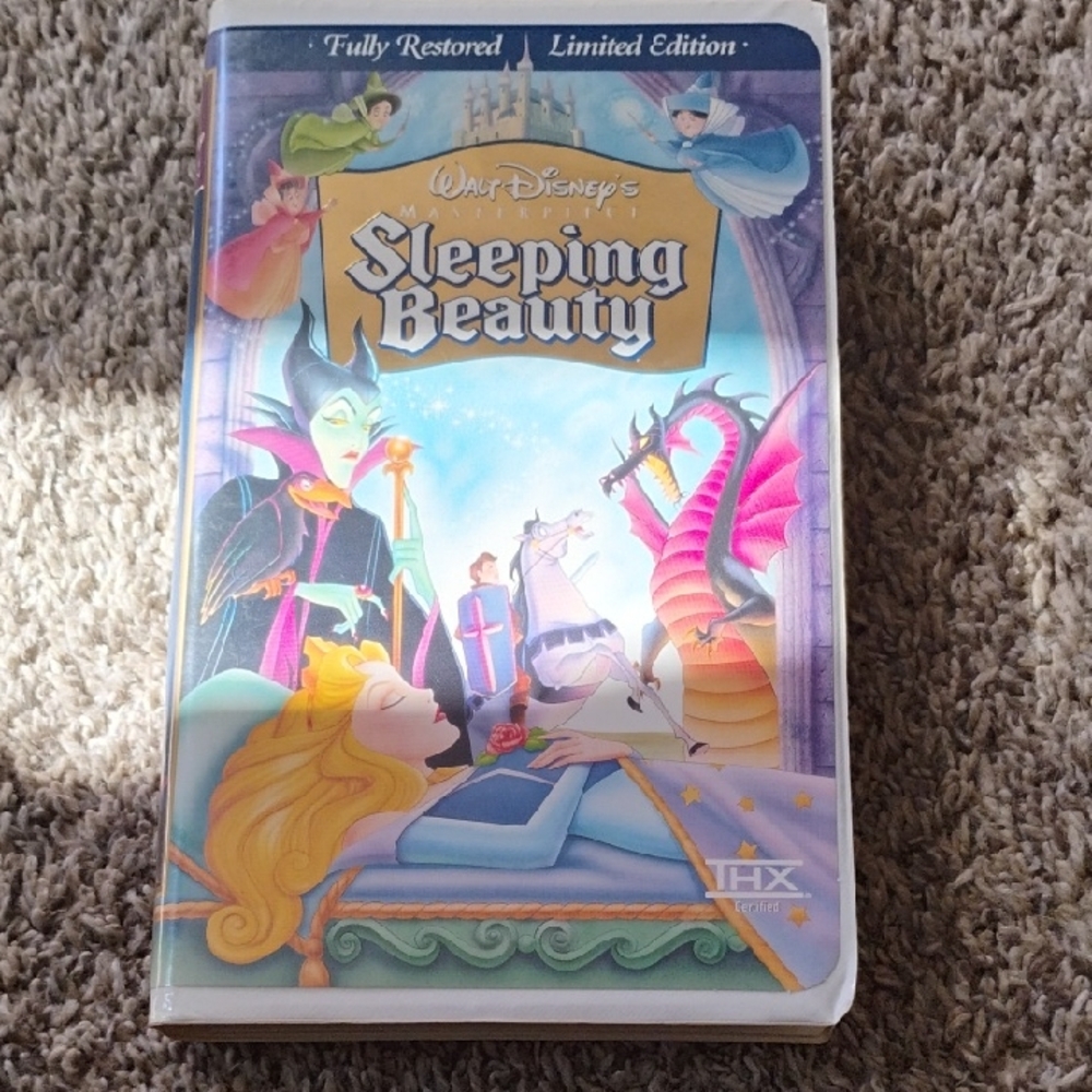 Disney Sleeping Beauty VHS with Colorful Cover Art